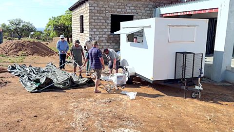 Die kombuissleepwa word opgeslaan